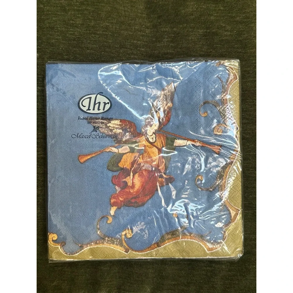Vtg Marcel Schurman Angel IHR Christmas Napkins Decoupage 20ct Germany NOS